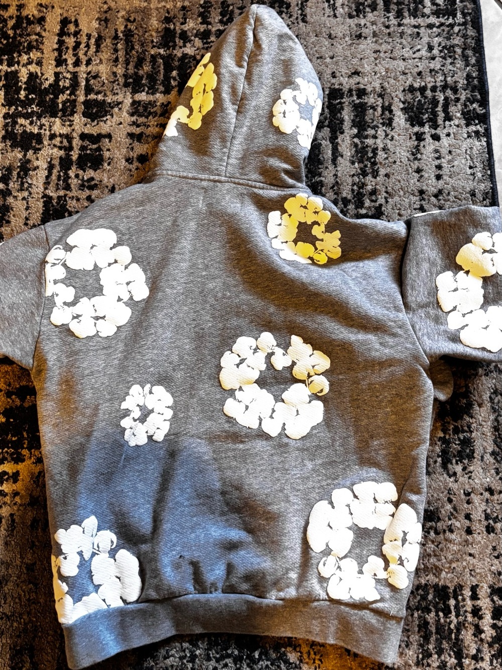 Grey Hoodie New Denim Tear Size S